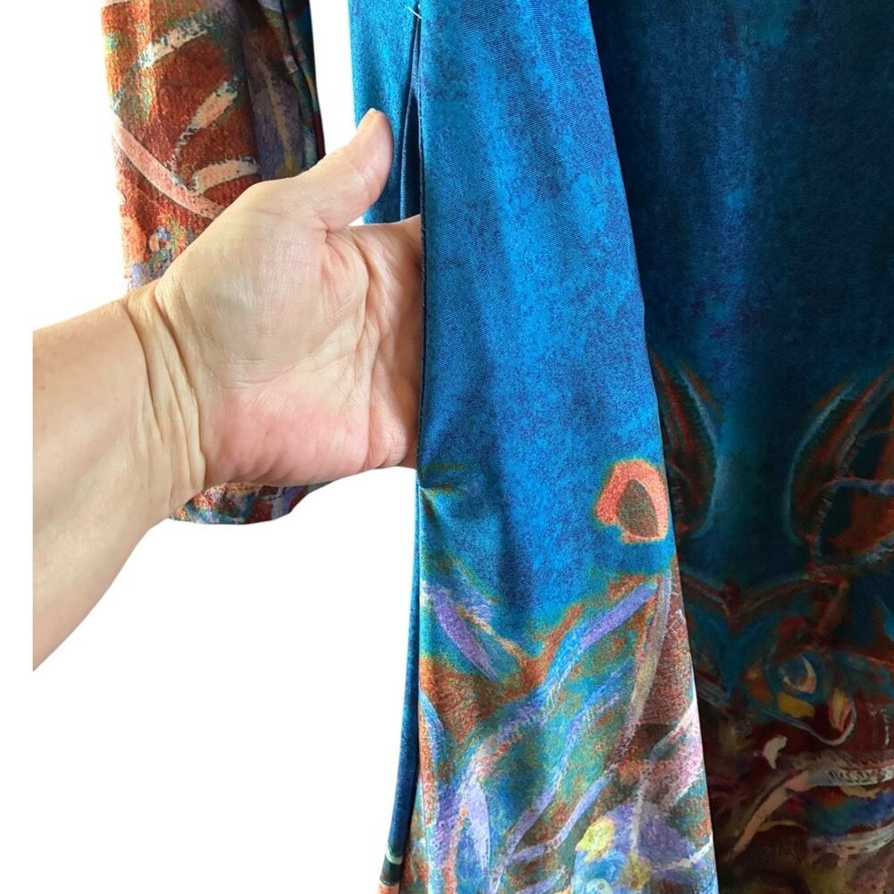 Simply Aster by Firmiana wearable art long sleeve dress size XL - Picture 6 of 7